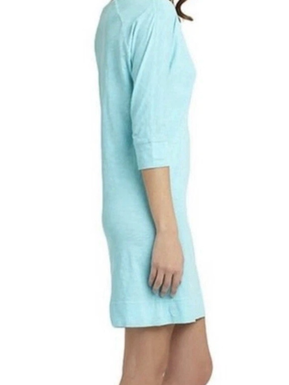 Lilly Pulitzer Light Blue 3/4 Sleeve Cassie Pima cotton dress M